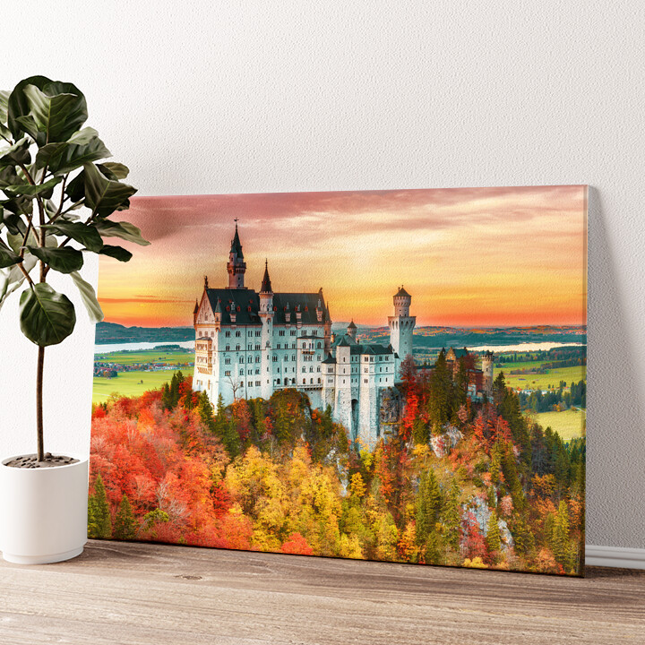 Gepersonaliseerde canvas print Neuschwanstein kasteel