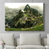 Gepersonaliseerde muurschildering Machu Picchu in Peru