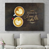 Gepersonaliseerde muurschildering Koffie