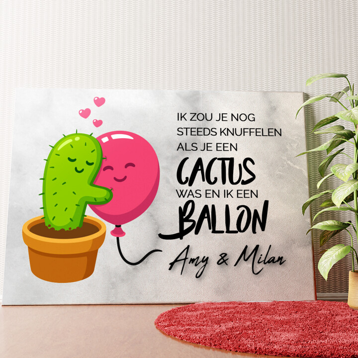Cactus Balonnen Gepersonaliseerde muurschildering