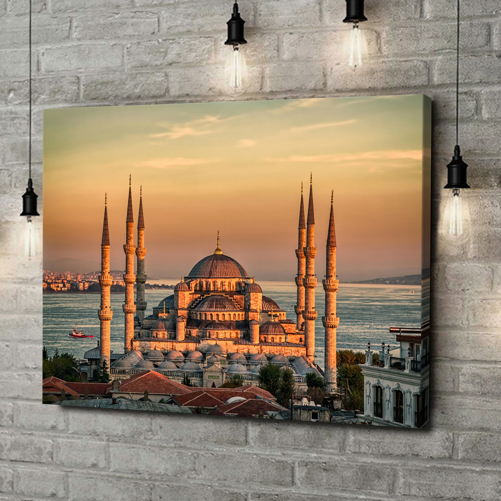 Canvas Cadeau Blauwe Moskee Istanbul