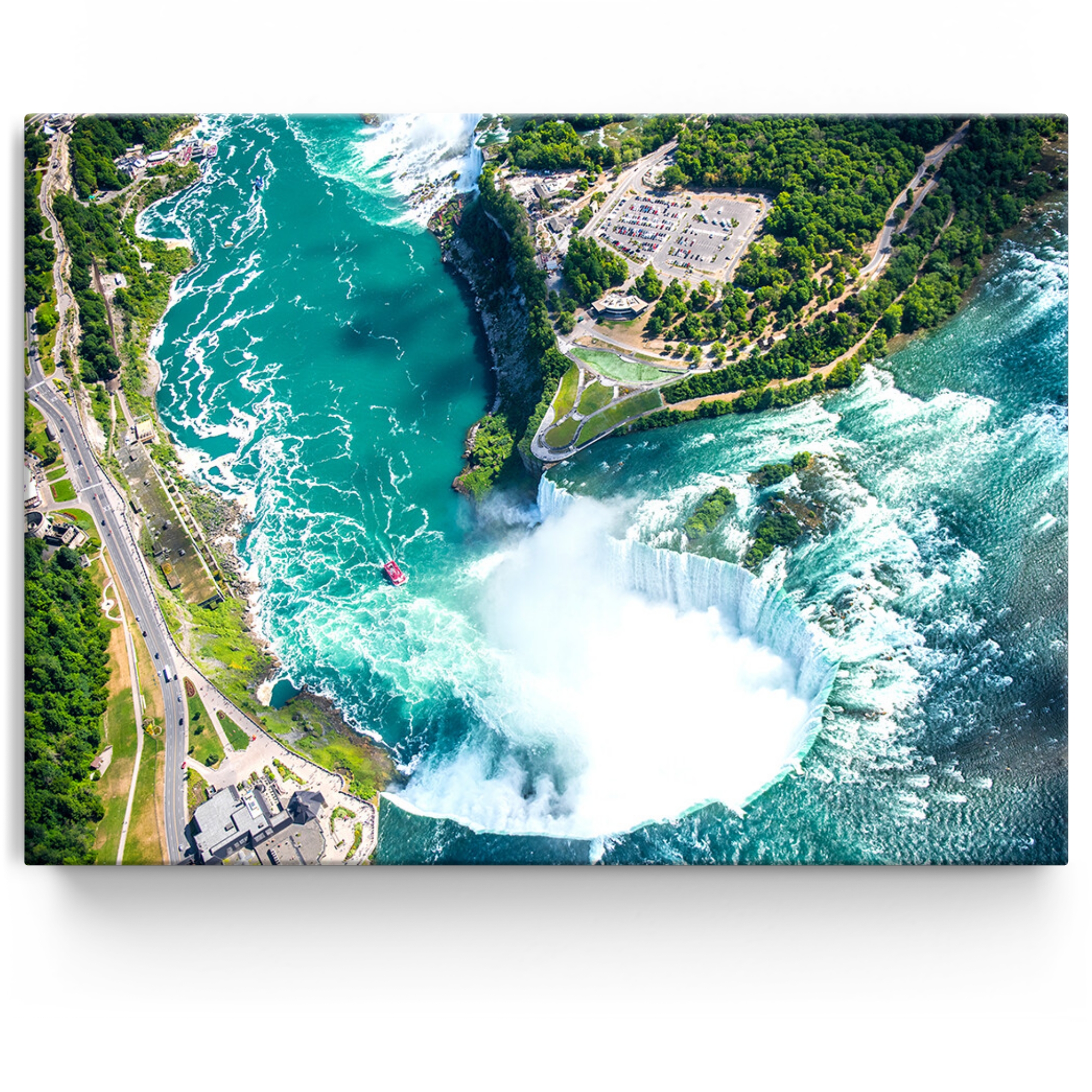 Gepersonaliseerde Canvas Luchtfoto van Niagra Watervallen
