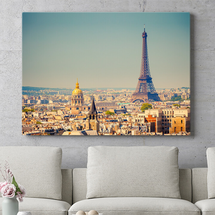 Gepersonaliseerde muurschildering Skyline Parijs