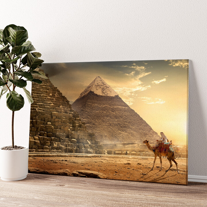 Gepersonaliseerde canvas print Pyramiden