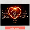 Gepersonaliseerde Canvas Sprankelend Mama Hart
