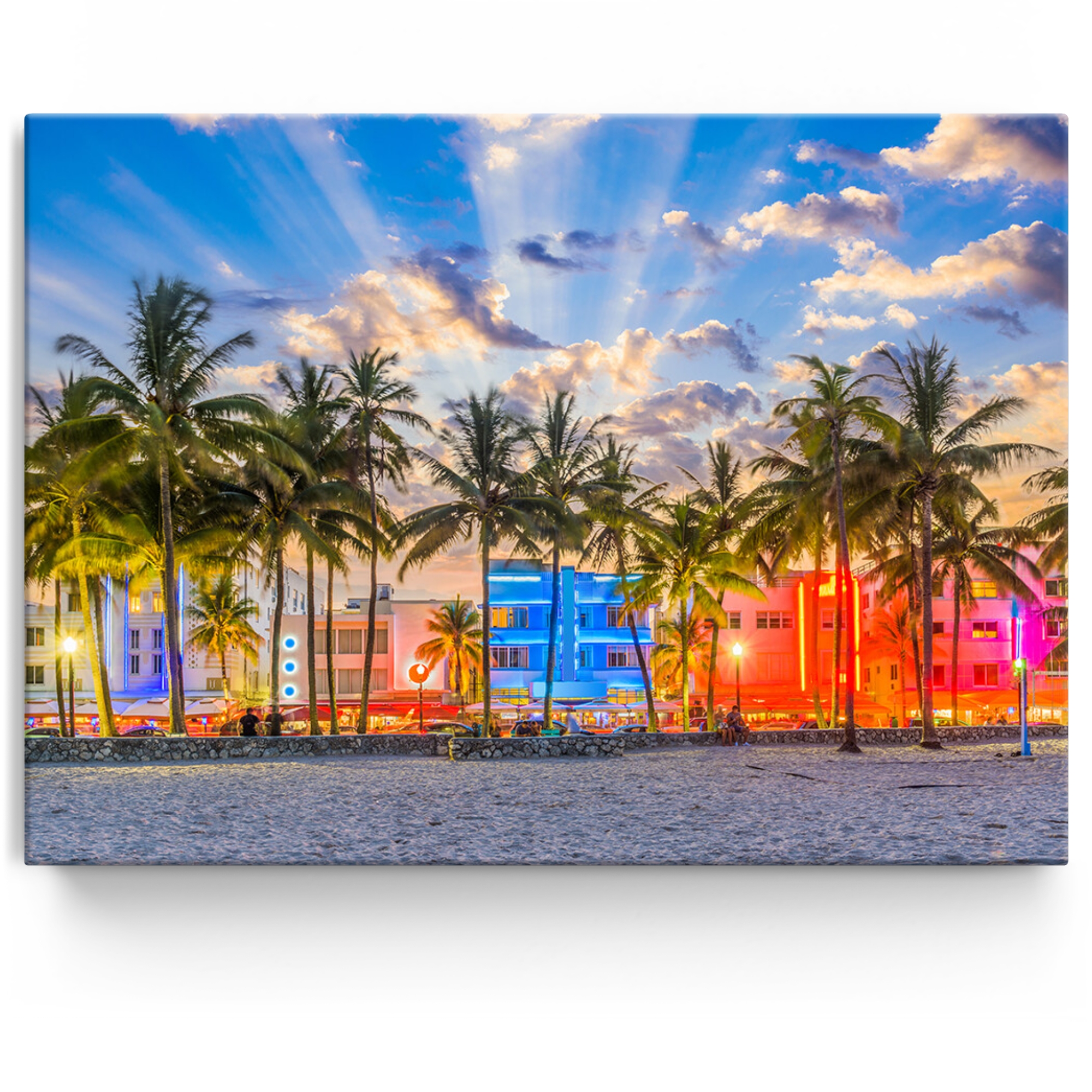Gepersonaliseerde Canvas Kust van Miami