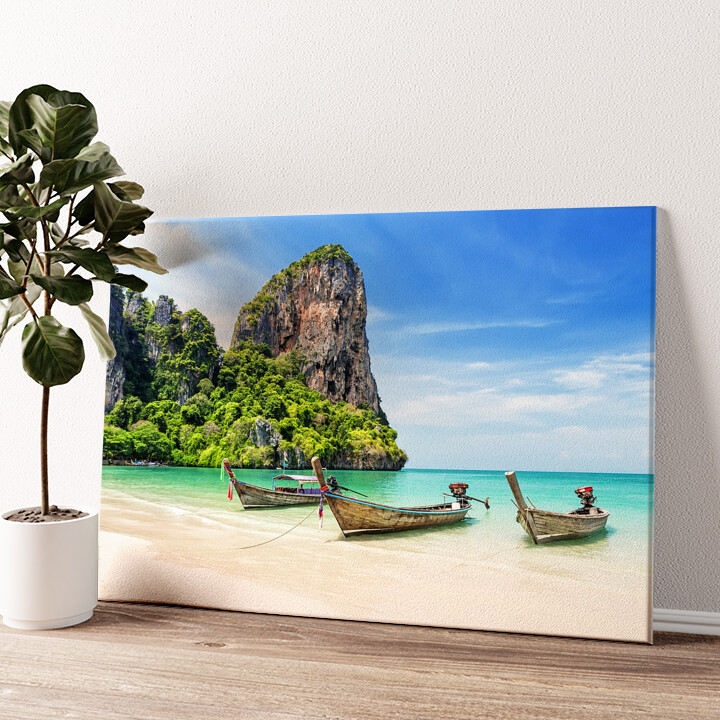 Gepersonaliseerde canvas print Railay Beach Thailand