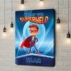 Canvas Cadeau Superheld met cape