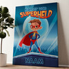 Gepersonaliseerde canvas print Superheld met cape